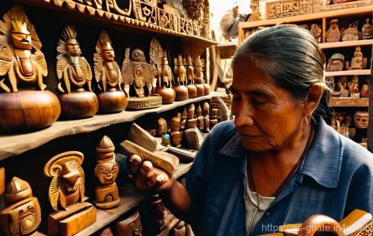 치체카스테낭고 시장 탐방 - **Vibrant Chichicastenango Market Scene with Traditional Textiles:**
    A bustling, sunlit outdoor ...